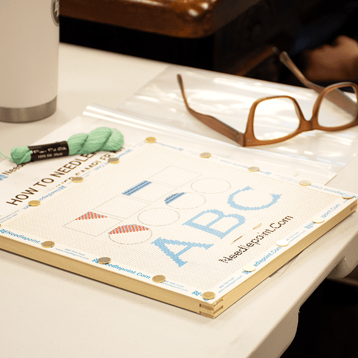 Introduction to Needlepoint Class   Charleston, SC Class Needlepoint.Com 
