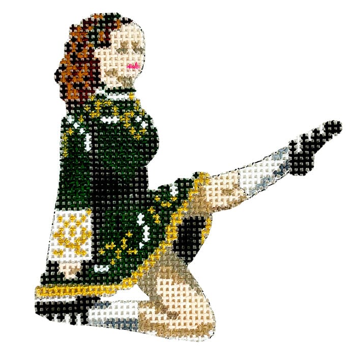 Irish Dancer Painted Canvas The Gingham Stitchery 
