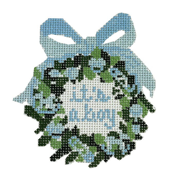 It's a Boy Wreath Painted Canvas KCN Designers 