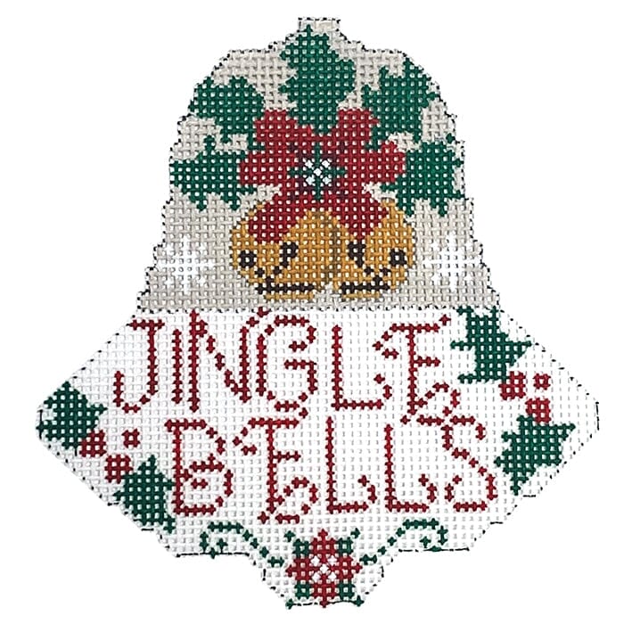 Jingle Bells Bell Painted Canvas Danji Designs  - 1
