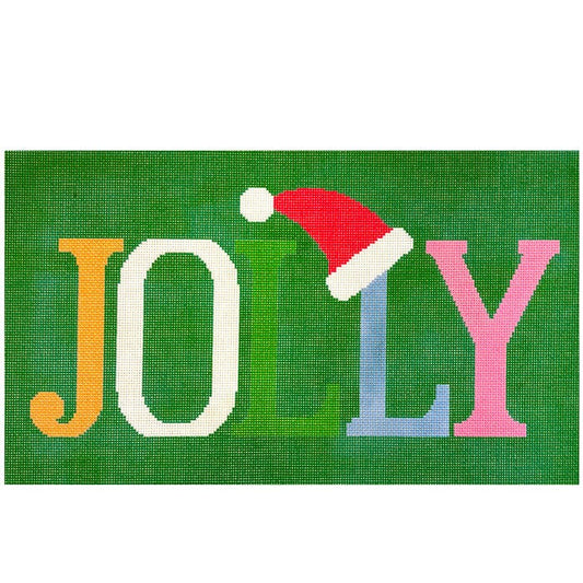 Jolly Lumbar Pillow Painted Canvas KCN Designers 