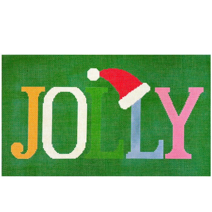 Jolly Lumbar Pillow Painted Canvas KCN Designers  - 1