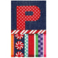 Jolly Stripe Alphabet Letter Printed Canvas Two Sisters Needlepoint P 