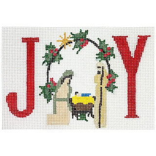 JOY Nativity Painted Canvas NDLPT Designs 
