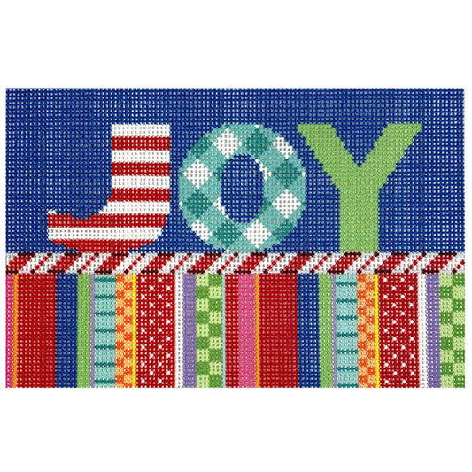 Joy Sign Printed Canvas Two Sisters Needlepoint 