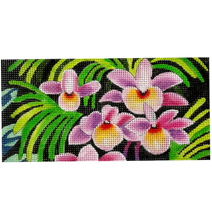 Jungle Orchids 3x6 Insert Painted Canvas Colors of Praise 
