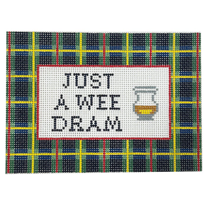 Just a Wee Dram Painted Canvas Goodpoint Needlepoint 