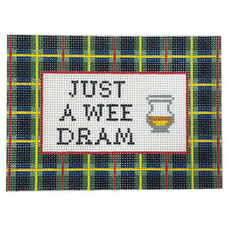 Just a Wee Dram Painted Canvas Goodpoint Needlepoint 
