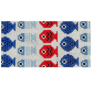 Just Keep Swimming 6x3   White Painted Canvas Love MHB Studio 
