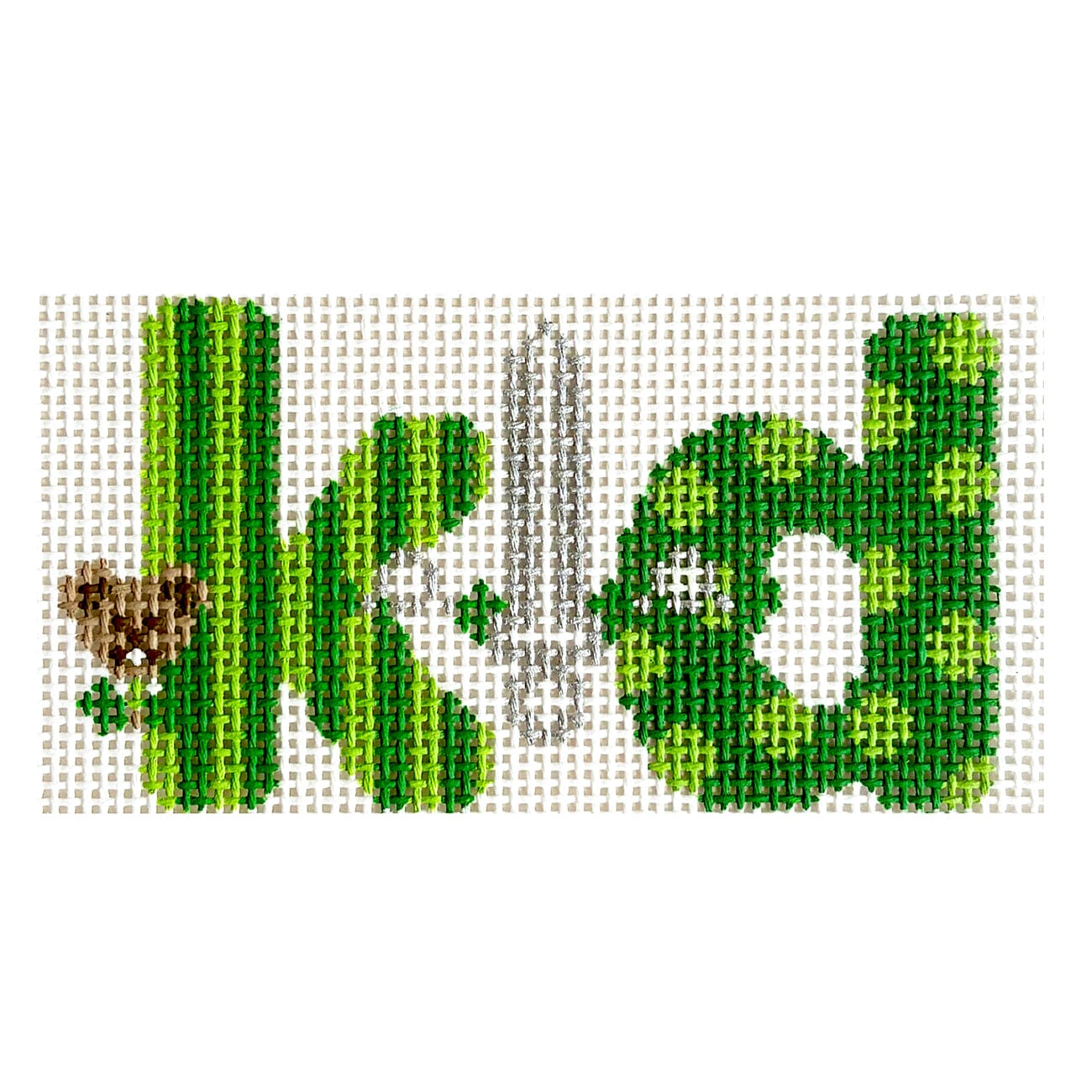 Kappa Delta Dots & Stripes Painted Canvas Wipstitch Needleworks  - 1