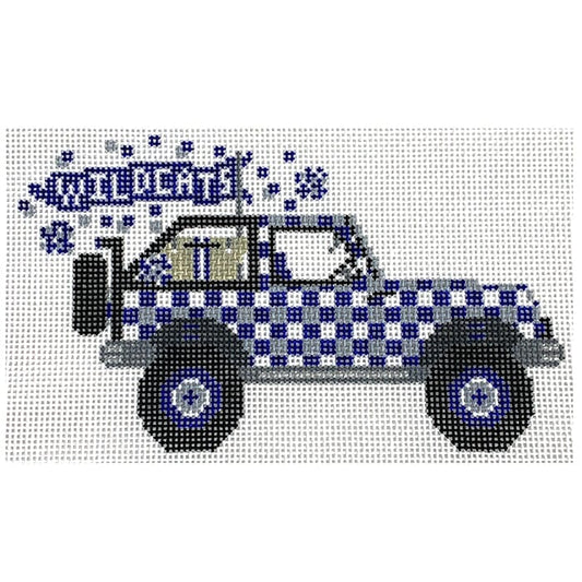 Kentucky Jeep Painted Canvas Wipstitch Needleworks 