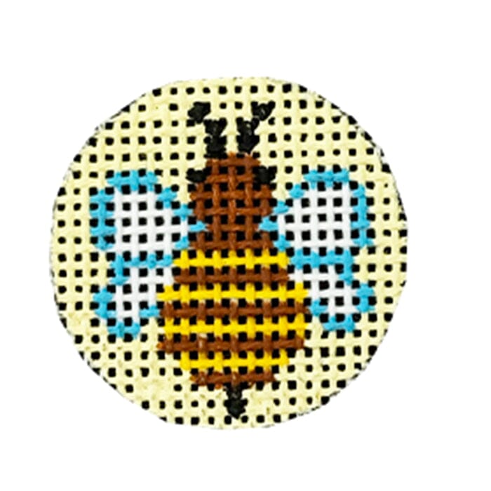 Key Fob Insert: Honey Bee Painted Canvas Painted Pony Designs  - 1