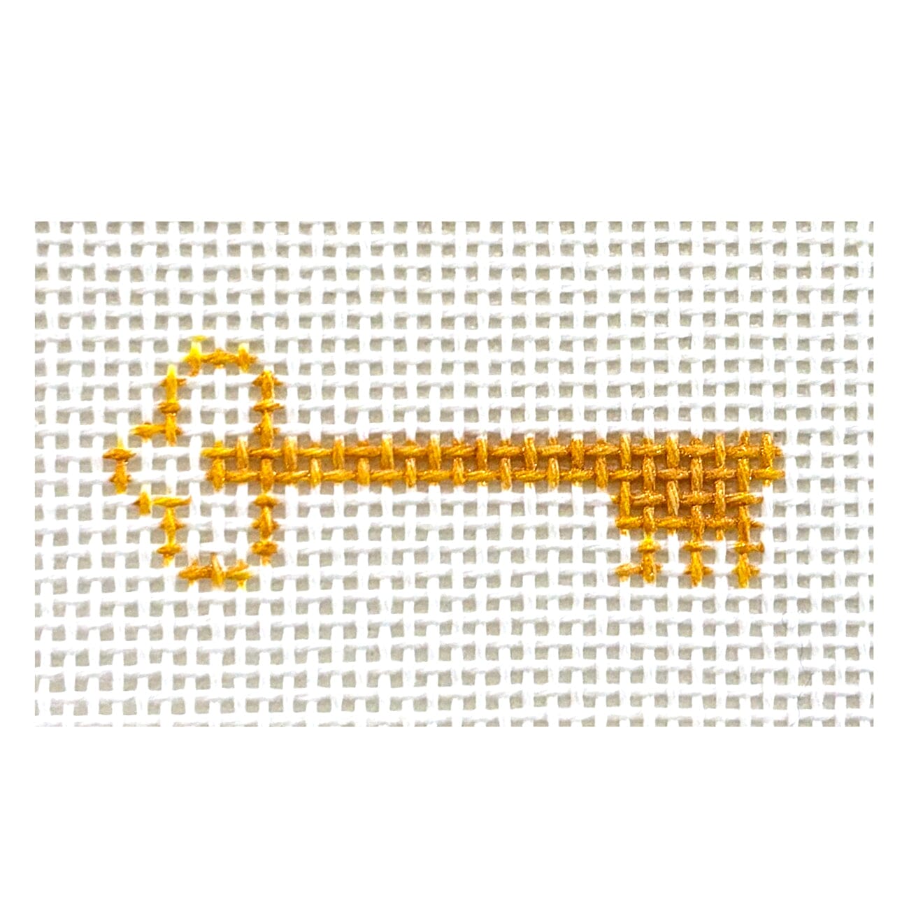 Key Mini Painted Canvas MF Needlepoint  - 1