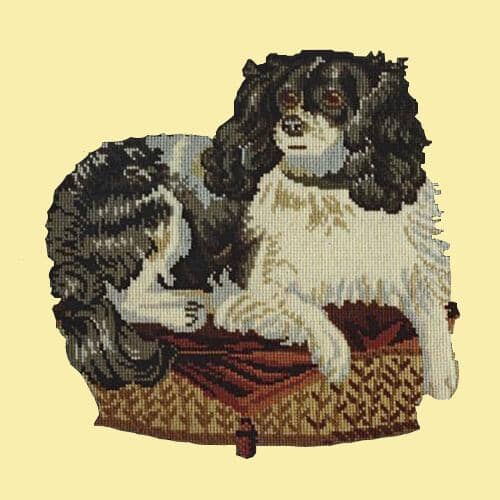 King Charles Spaniel Needlepoint Kit Kits Elizabeth Bradley Design Butter Yellow 