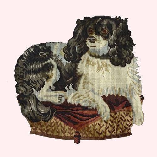 King Charles Spaniel Needlepoint Kit Kits Elizabeth Bradley Design Cream 
