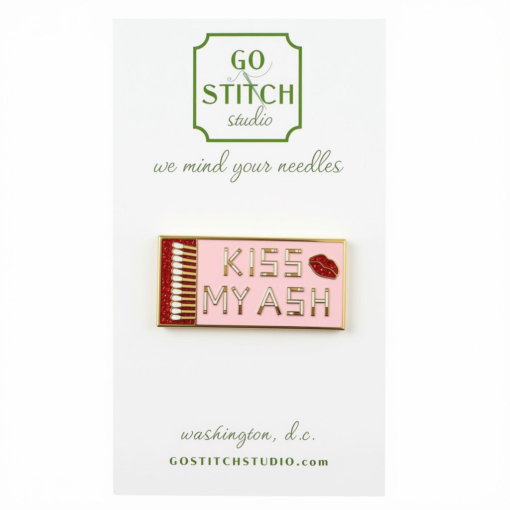 Kiss My Ash Matchbox Needle Minder - 1