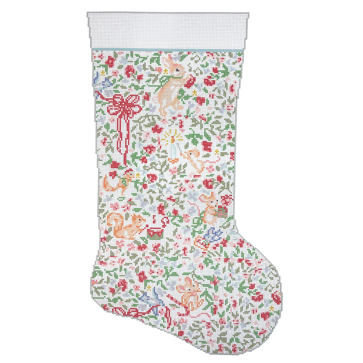 Woodland Christmas Animal Stocking - 1
