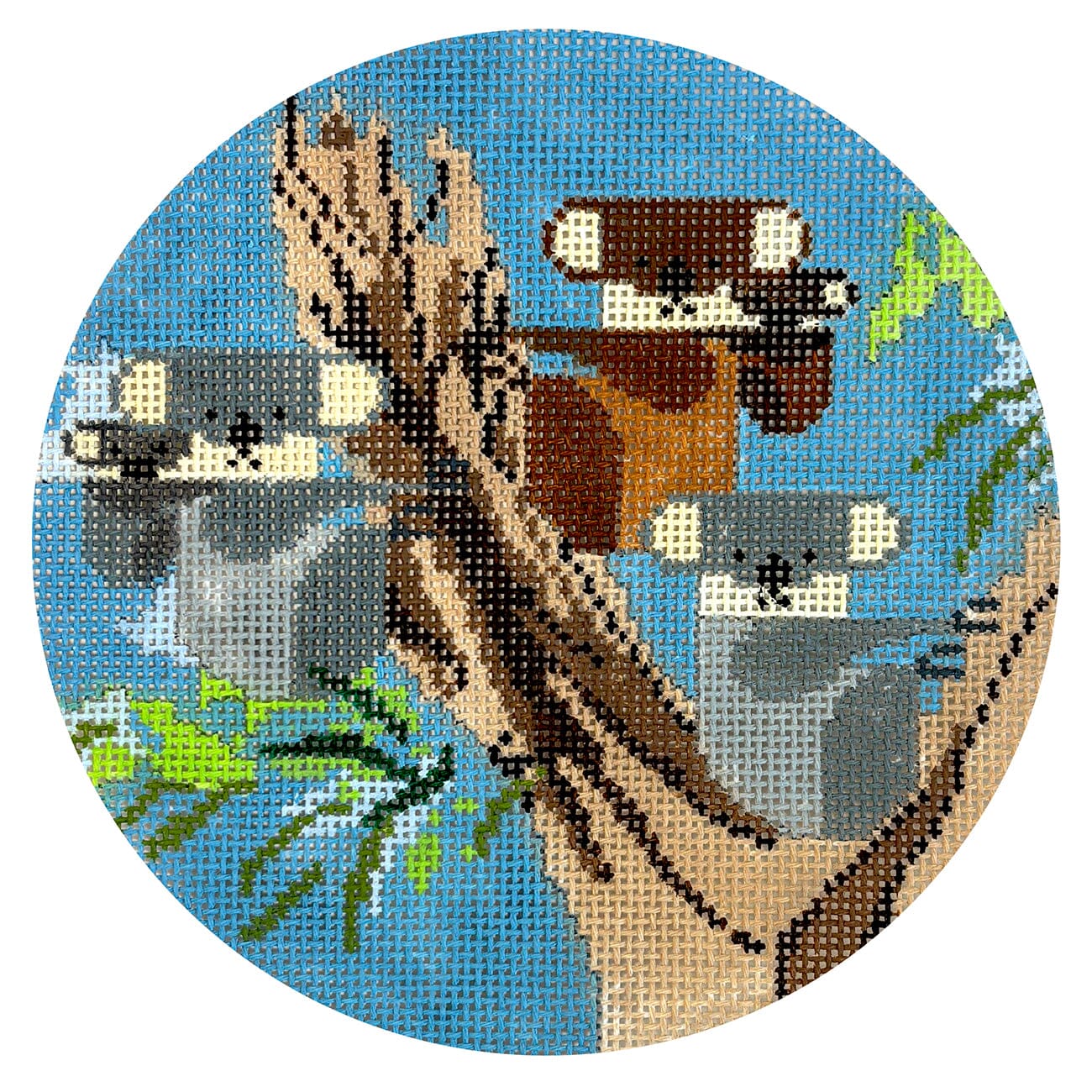 Koala Tree Ornament Painted Canvas The Meredith Collection 
