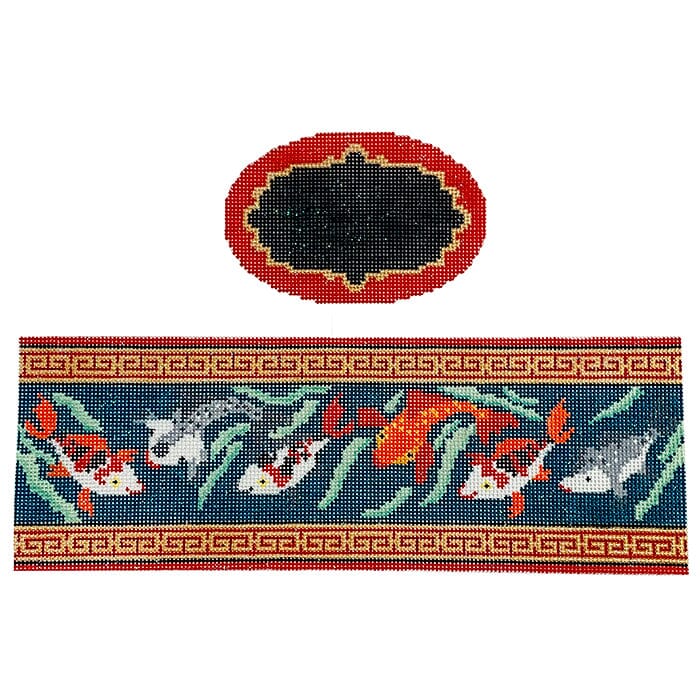 Koi Fish Painted Canvas Funda Scully  - 1