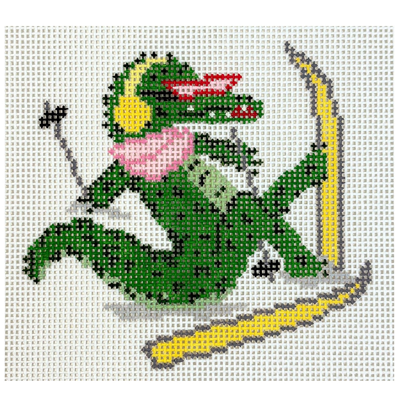 La Dolce Vita   Alpine Crocodile Printed Canvas KCN Designers 
