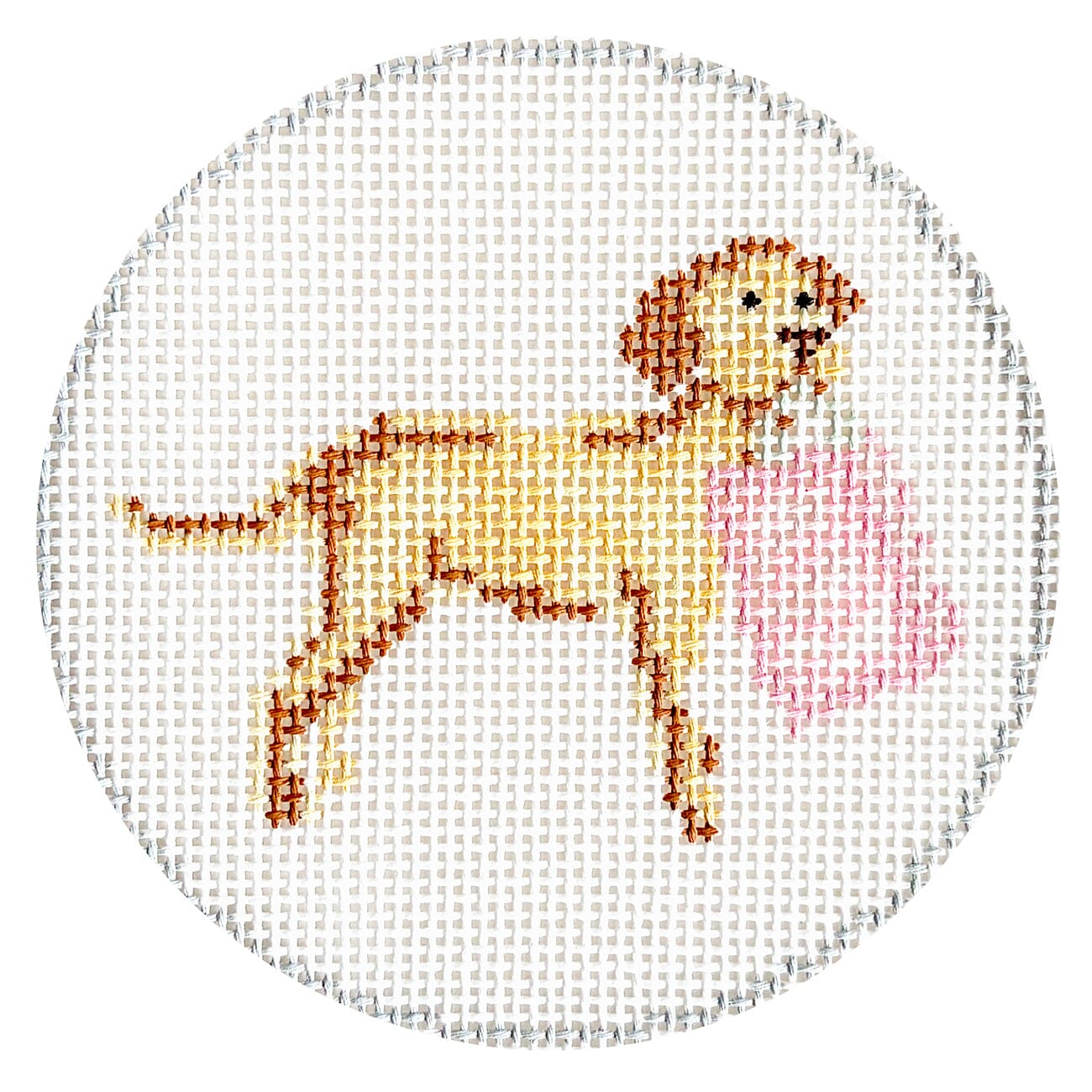 Lab Ornament Painted Canvas KCN Designers  - 1