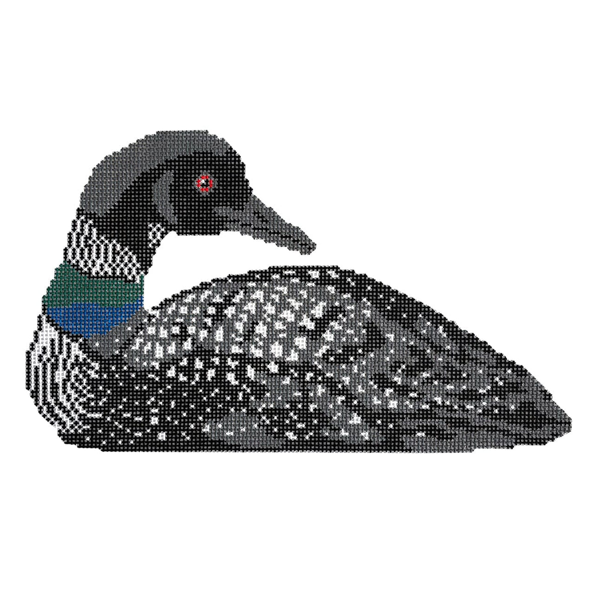 Lake House Loon Painted Canvas Morgan Julia Designs  - 1