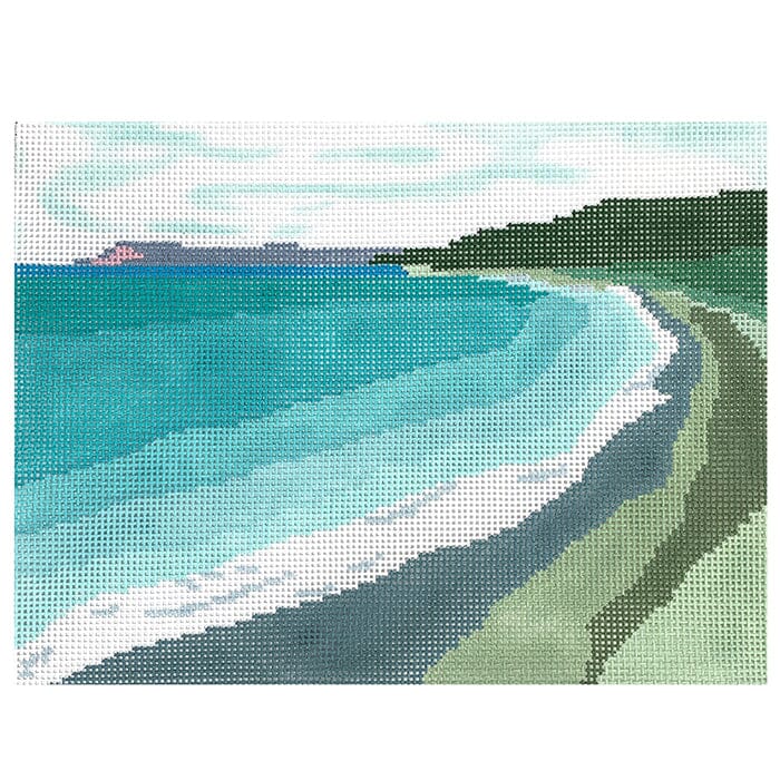 Lakeshore Rectangle Painted Canvas Blue Ridge Stitchery  - 1