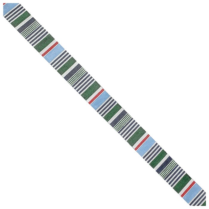 Lakeside Stripe Belt Painted Canvas Kristine Kingston  - 1