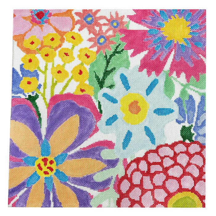 Large Fantasy Gardens #5 Painted Canvas Jean Smith  - 1