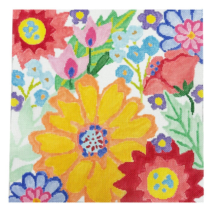 Large Fantasy Gardens #6 Painted Canvas Jean Smith  - 1