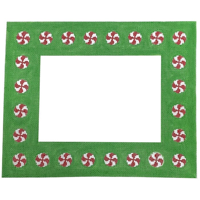 Large Peppermint Frame Painted Canvas Pepperberry Designs  - 1