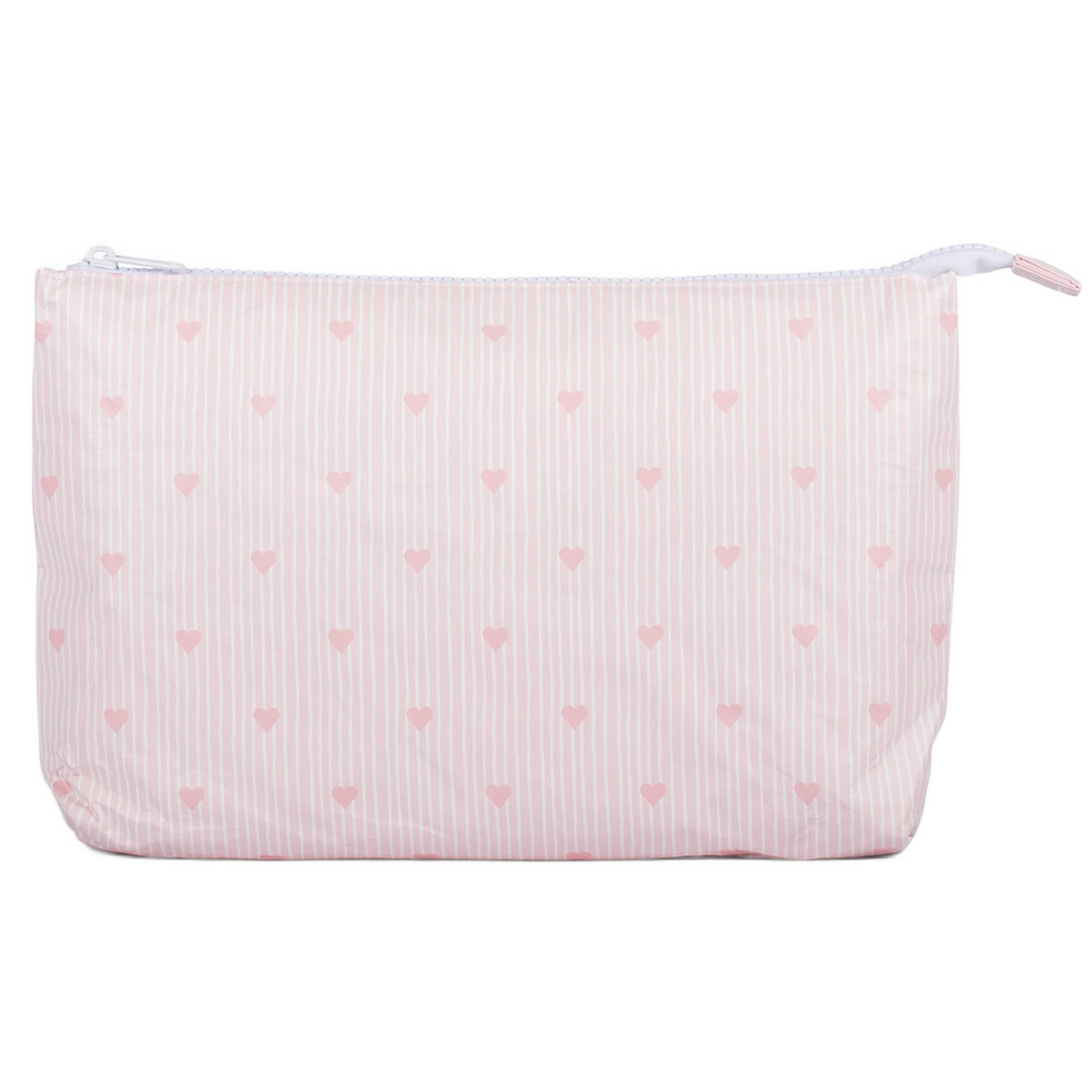 Large Stash Bag 13x9   Pink Hearts Accessories Wipstitch Needleworks  - 1