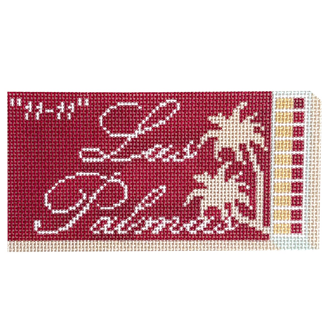 Las Palmas Dallas Matchbox Ornament Painted Canvas Spruce Street Studio 
