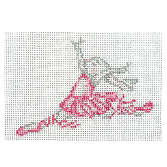 Leaping Ballet Bunny Painted Canvas KCN Designers 