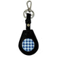 Leather Air Tag Key Fob - Black Leather Goods Planet Earth Leather 