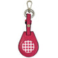 Leather Air Tag Key Fob - Hot Pink Leather Goods Planet Earth Leather 