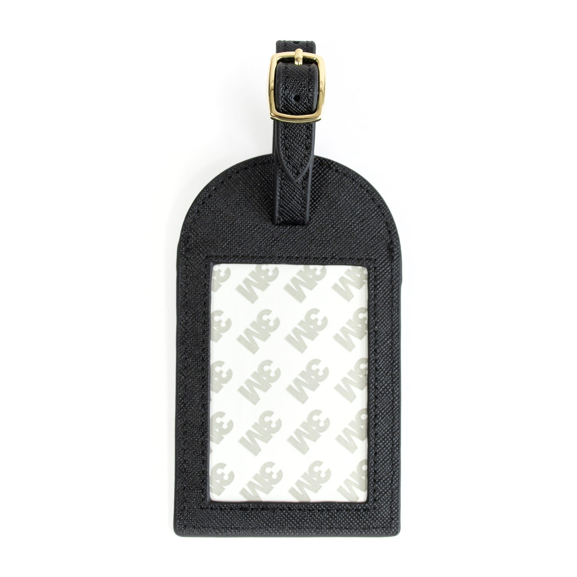 Leather Bag Tag - Black Leather Goods Rachel Barri Designs 