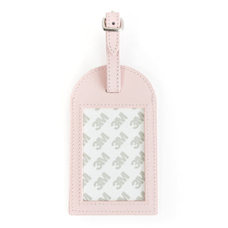 Leather Bag Tag   Light Pink Leather Goods Rachel Barri Designs 
