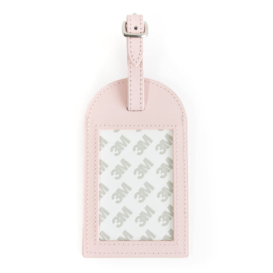 Leather Bag Tag - Light Pink Leather Goods Rachel Barri Designs 