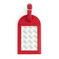 Leather Bag Tag - Red Leather Goods Rachel Barri Designs 