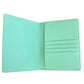 Leather Passport Cover - Aqua Leather Goods Rachel Barri Designs 