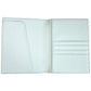 Leather Passport Cover - Ice Blue Pebbled Leather Goods Rachel Barri Designs 
