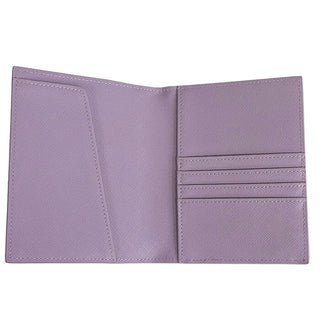 Leather Passport Cover   Lavender Saffiano Leather Goods Rachel Barri Designs 
