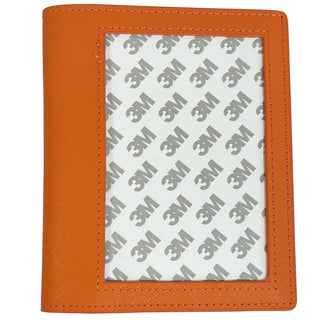 Leather Passport Cover   Orange Saffiano Leather Goods Rachel Barri Designs 

