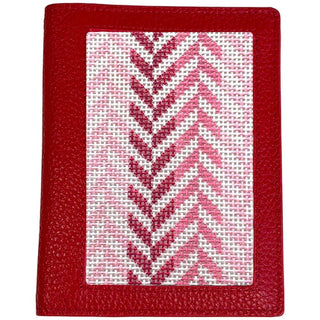 Leather Passport Cover   Red Pebbled Leather Goods Rachel Barri Designs 
