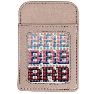 Leather Phone Case Wallet   Baby Pink Leather Goods Planet Earth Leather 
