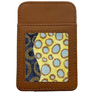 Leather Phone Case Wallet   Camel Leather Goods Planet Earth Leather 
