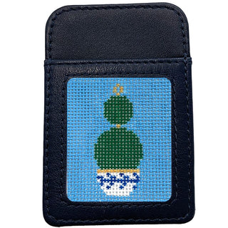 Leather Phone Case Wallet   Navy Leather Goods Planet Earth Leather 
