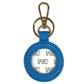Leather Self-Finishing Round Key Fob - Swell Leather Goods Planet Earth Leather 