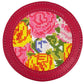Leather Self-Finishing Round Magnet - Hot Pink Leather Goods Planet Earth Leather 